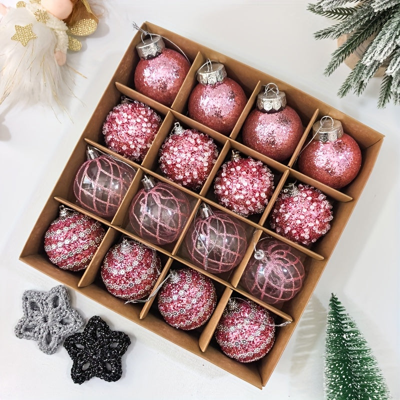 Evergreen Sparkle Ornaments – Multicolor Christmas Ball Set