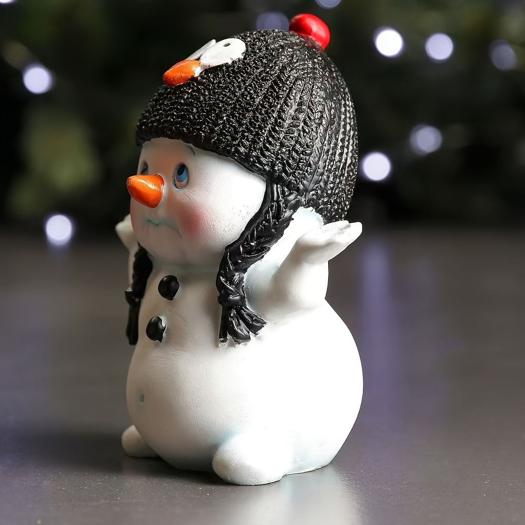 CheeryChub™ Adorable Snowman Resin Figurine