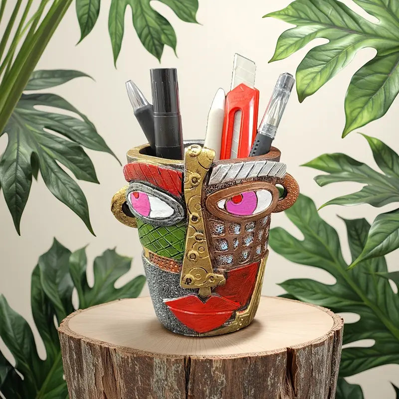 VivaVisage – Vibrant Abstract Face Planter