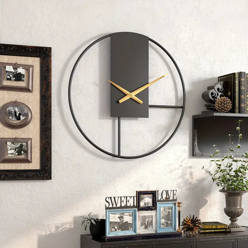 Nocturne – 16-Inch Modern Minimalist Metal Wall Clock