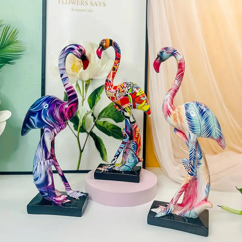 Graffiti Flamingo Sculpture