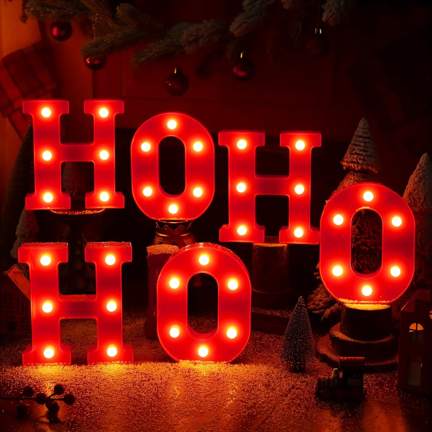 “HOHOHO Glow” – 6-Piece LED Christmas Letter Lights