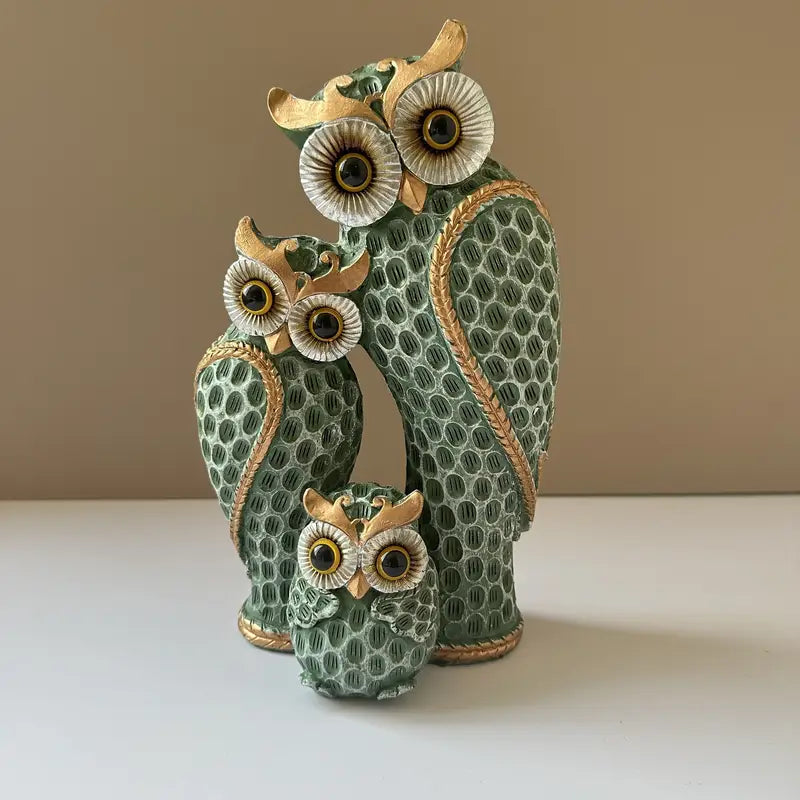 Owlisse – Modern Minimalist Owl Family Figurine