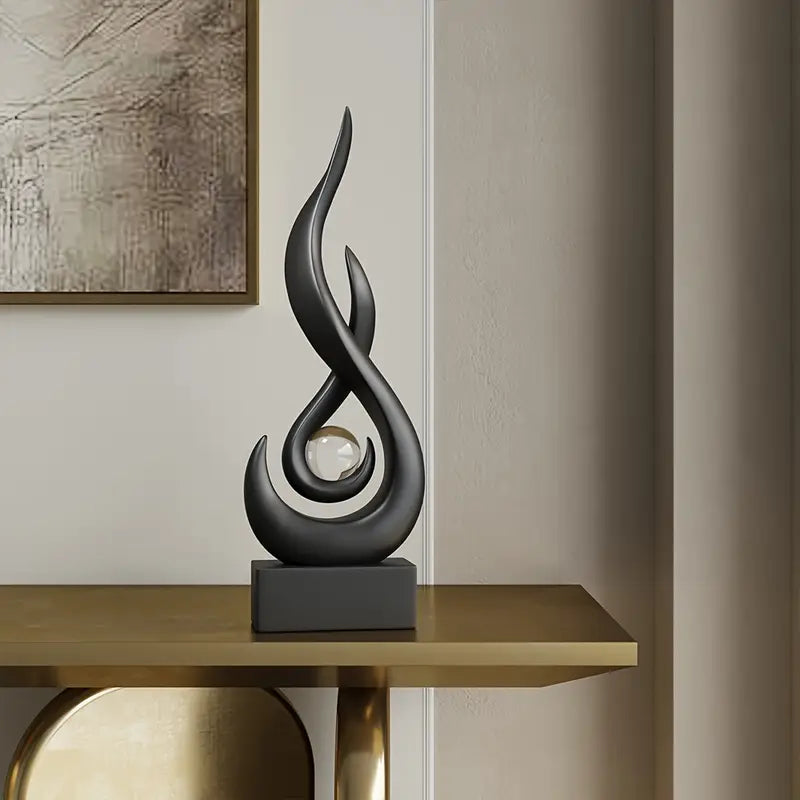 Radiant Rise – Abstract Fire Shape Decor