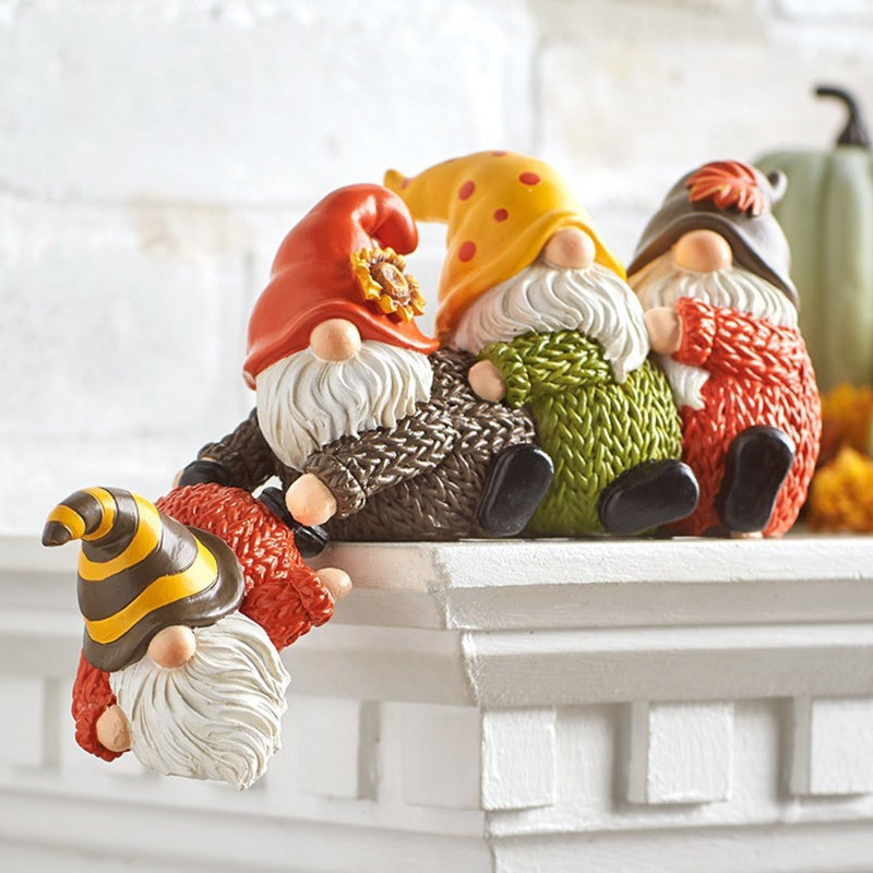 FestiveGnome™ Hand-Painted Christmas Resin Figurine