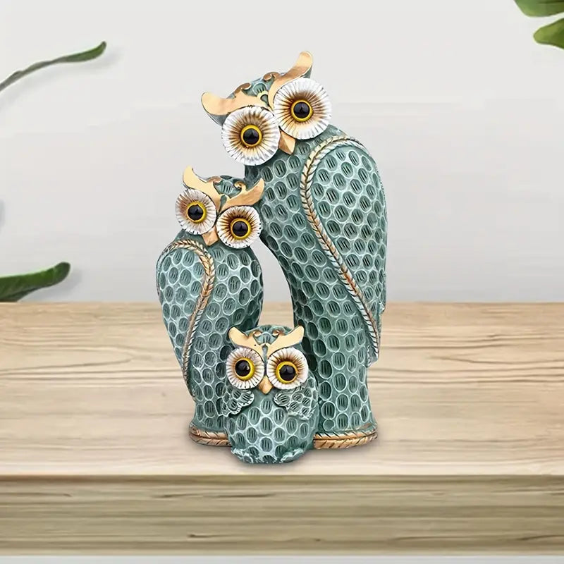 Owlisse – Modern Minimalist Owl Family Figurine