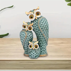 Owlisse – Modern Minimalist Owl Family Figurine
