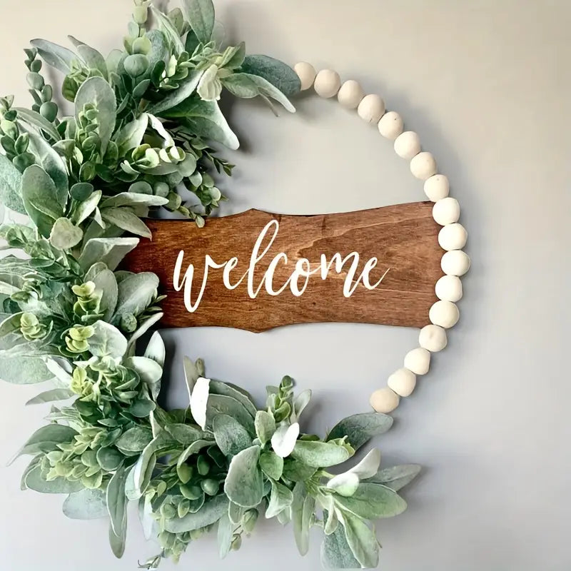 Nature’s Grace – Eucalyptus & Beads Entrance Accent