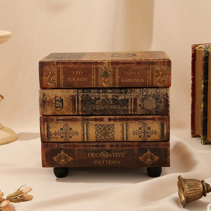 “The Archivist” — Vintage Book-Style Storage Box