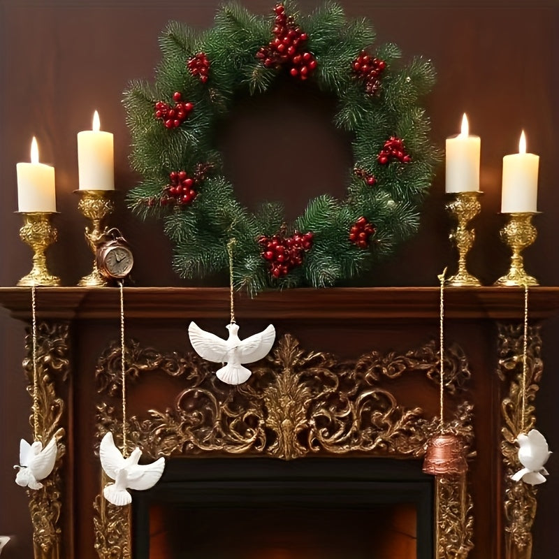 “Lonely Dove” – 4-Piece Realistic Dove Pendant Set