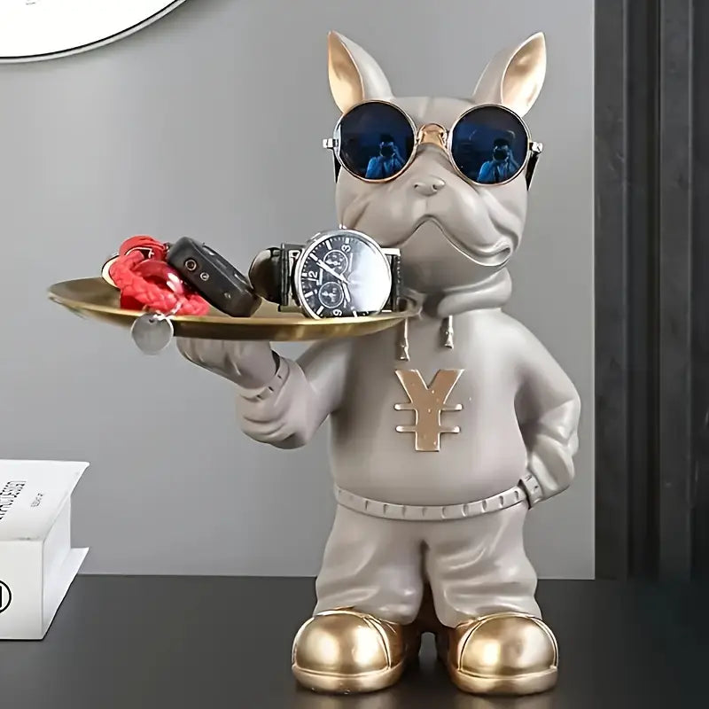 Le Beau Tray – French Bulldog Resin Figurine