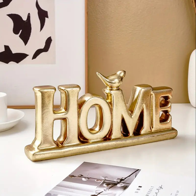 Maison Élégante – Vintage HOME Letter Accent