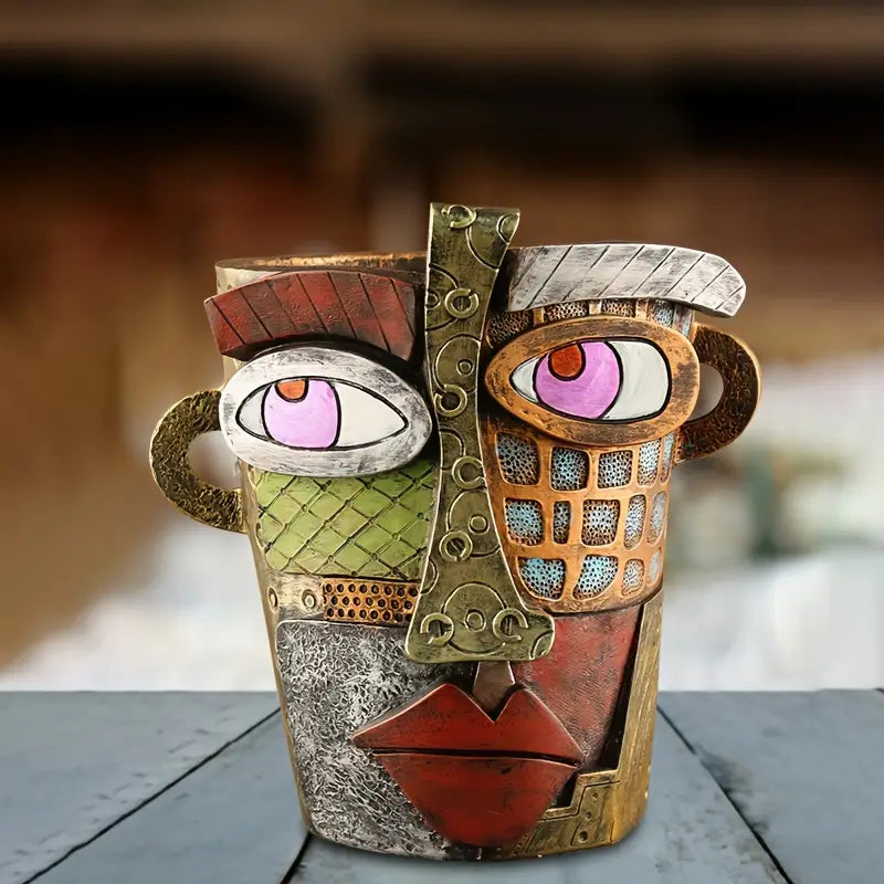VivaVisage – Vibrant Abstract Face Planter