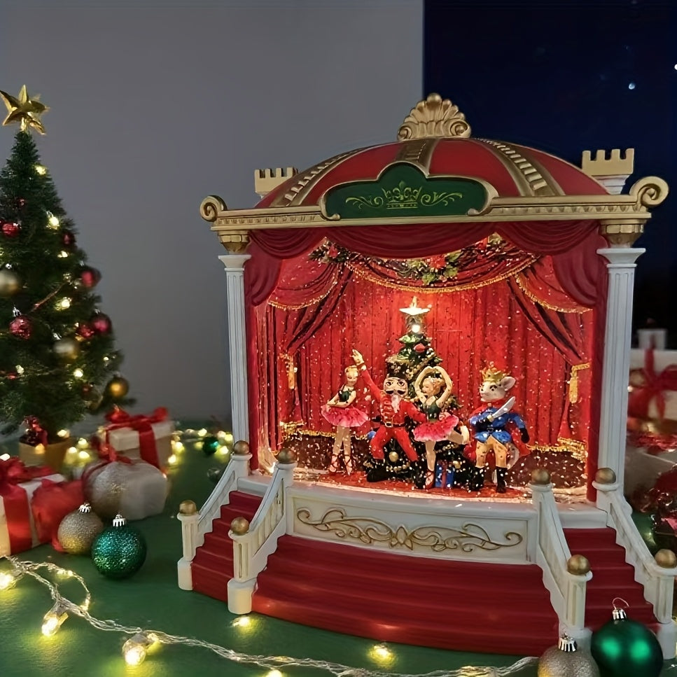 “Enchanted Noel Stage” – High-End Christmas Music Box with Rotating Scene & Musical Bell