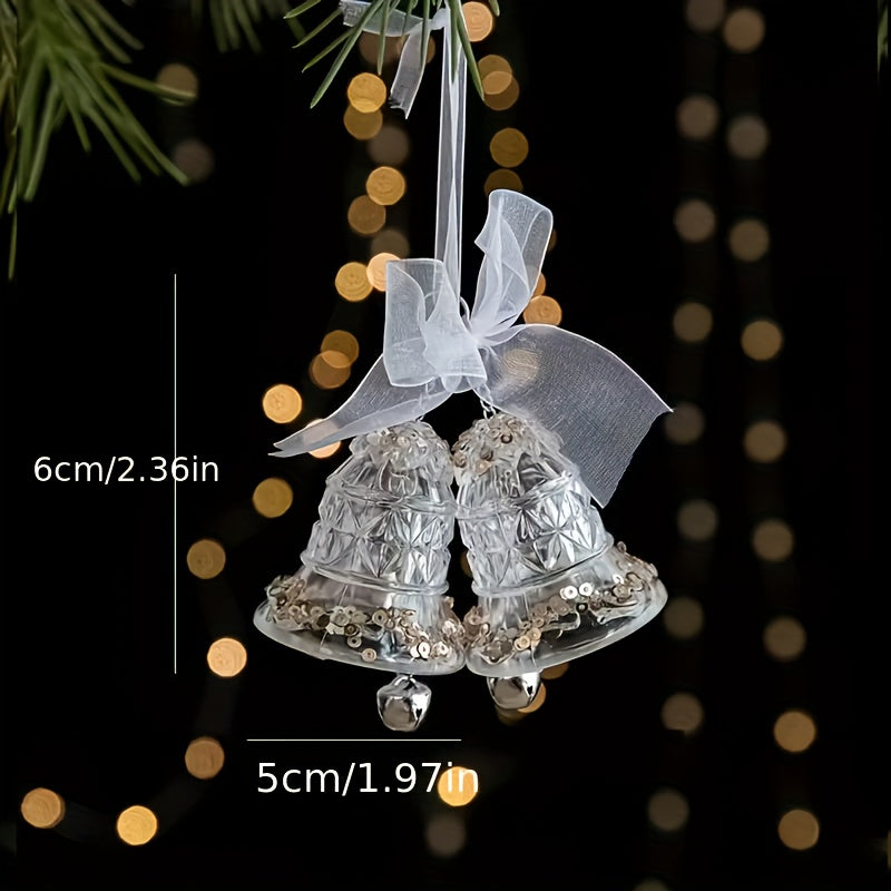 “Golden Gleam” – 4-Piece Acrylic Christmas Ornament Set