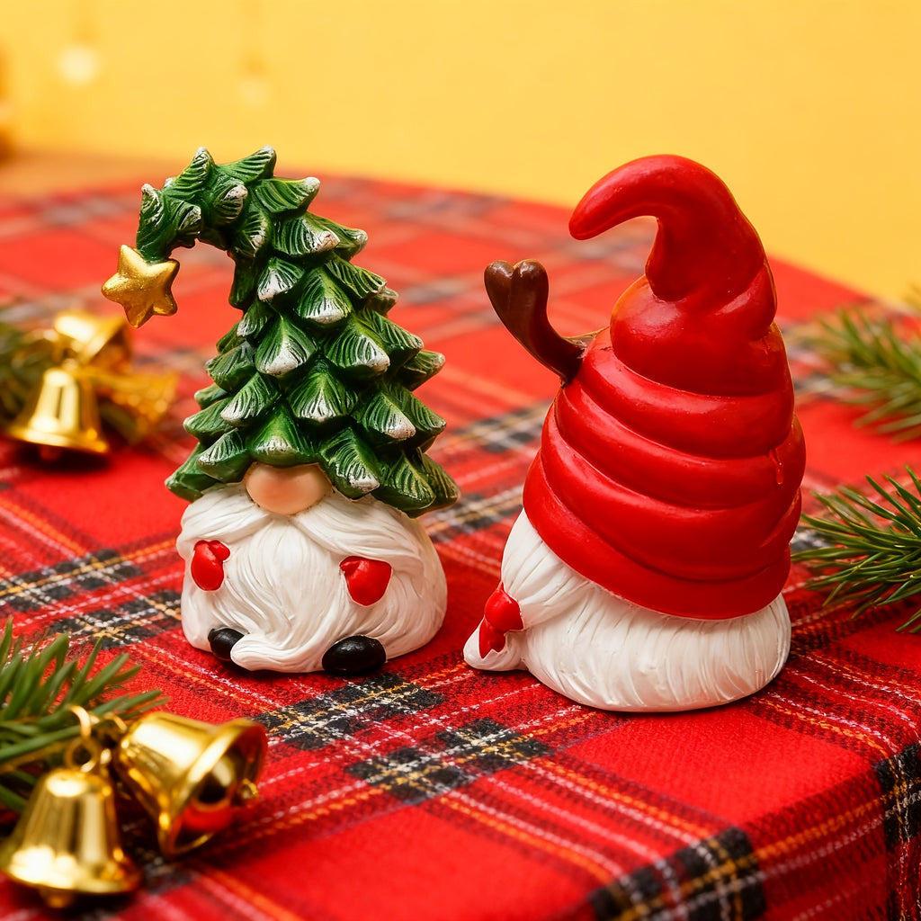 FrostyFable™ Handmade-Style Christmas Resin Gnome