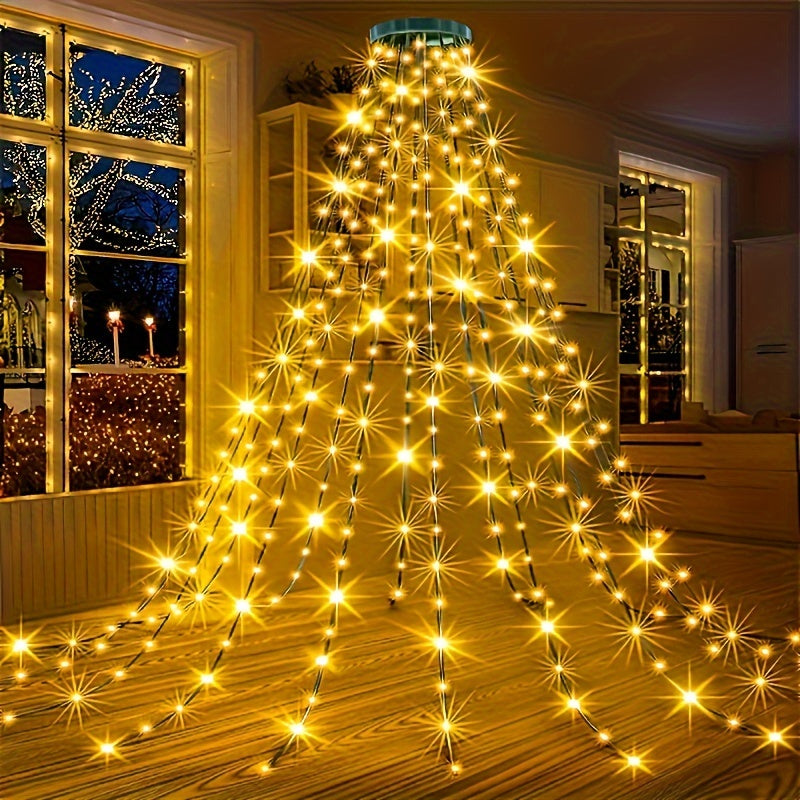 "TwinkleJoy” – USB-Powered Christmas Tree Lights with 8 Modes & Remote Control