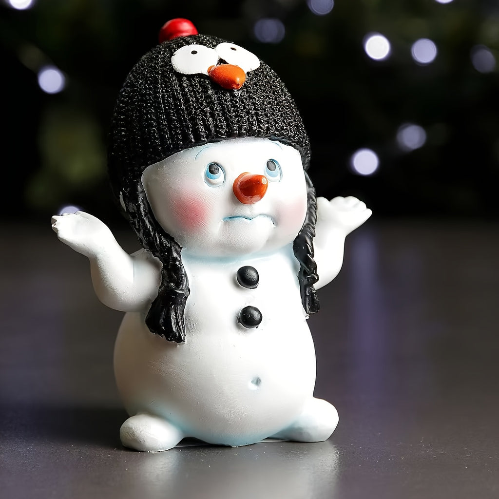 CheeryChub™ Adorable Snowman Resin Figurine