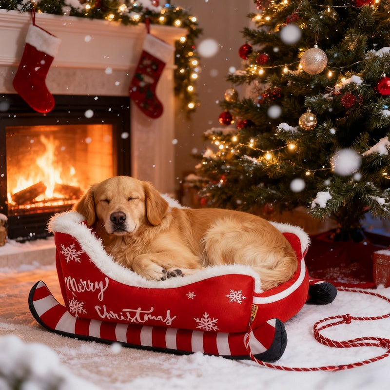 PETFEET™ Christmas Sled Pet Bed