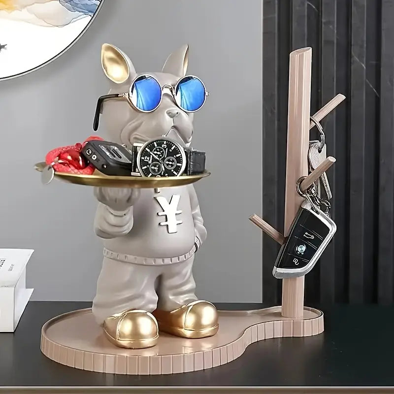 Le Beau Tray – French Bulldog Resin Figurine
