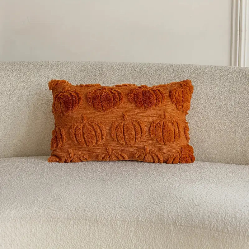 Autumn Pumpkin Luxe Pillow Cover