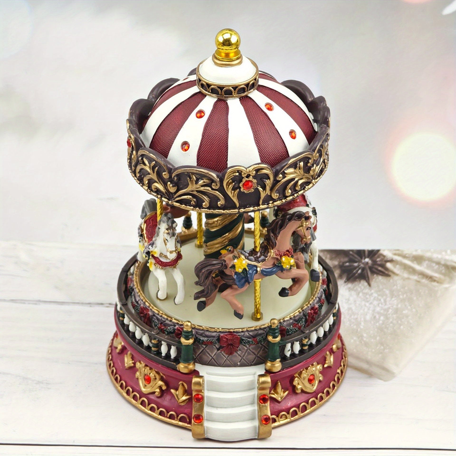 Vintage 18-Tone Carousel Music Box