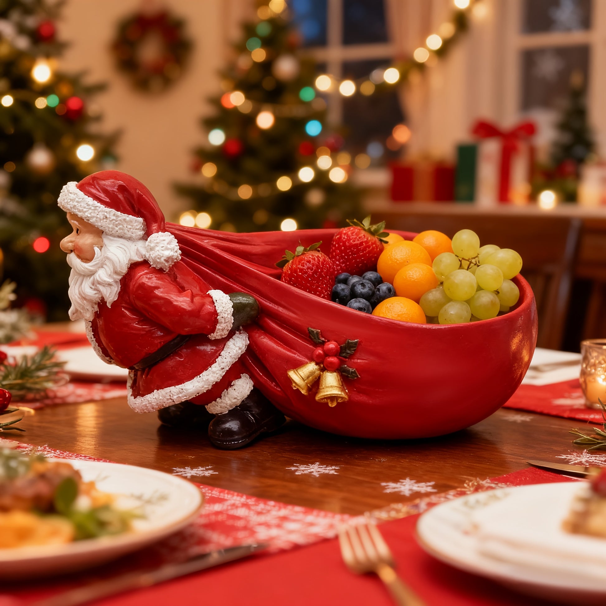 “Classic Seasons Santa” – Handcrafted Resin Santa Claus Figurine