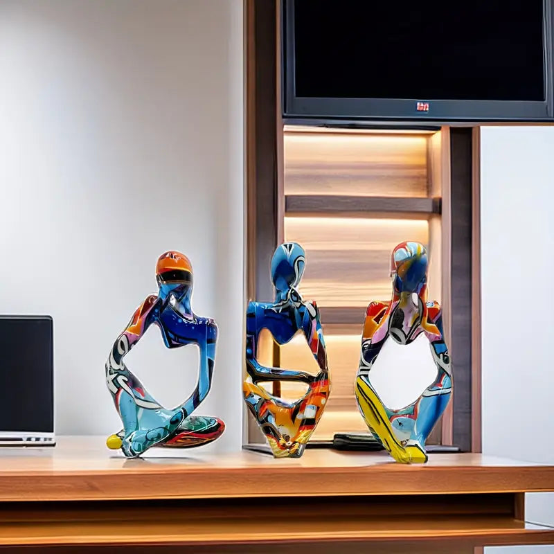 Modern Minds: Trio of Graffiti Thinker Ornaments