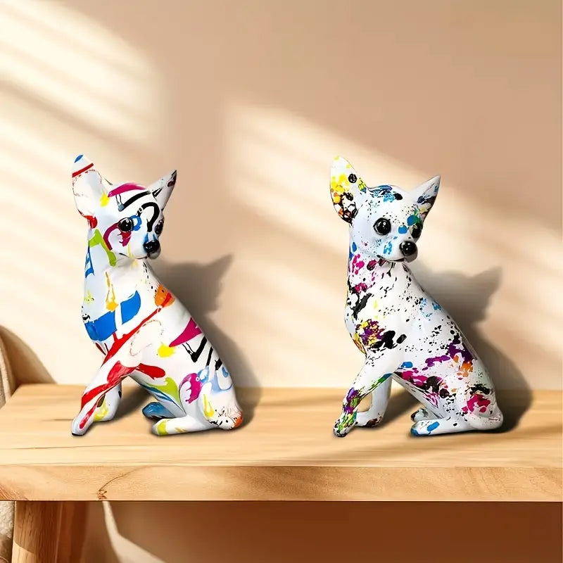PopChi™ – Graffiti Dots Chihuahua Sculpture