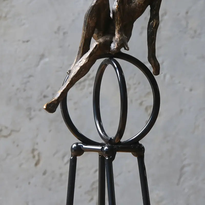 Circle of Stillness – Bronze Abstract Art Piece