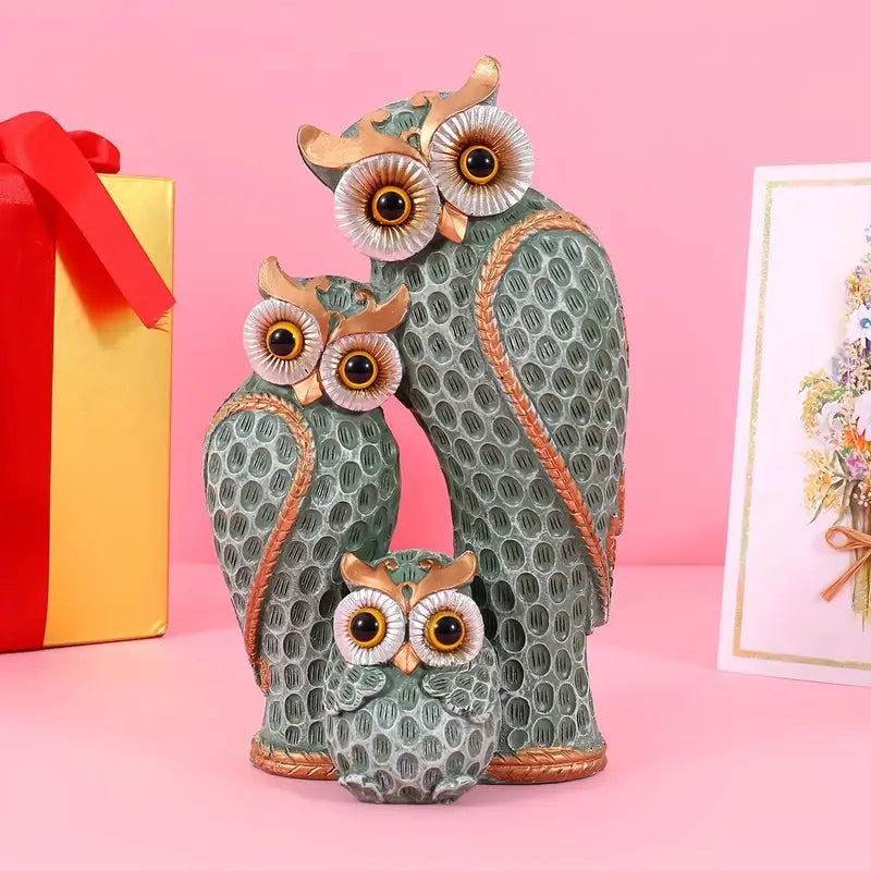 Owlisse – Modern Minimalist Owl Family Figurine