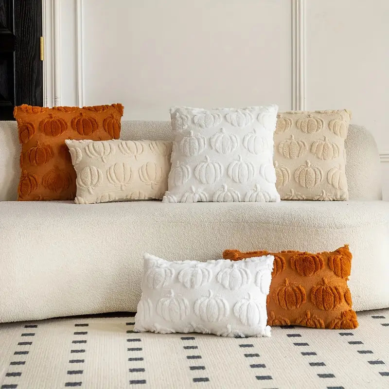 Autumn Pumpkin Luxe Pillow Cover