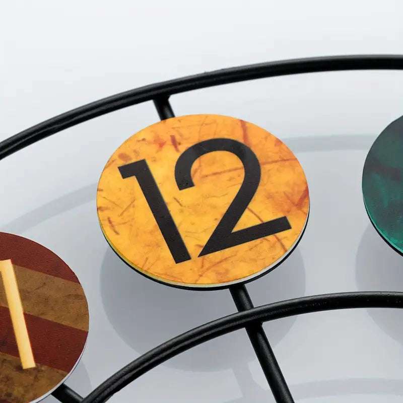 Chromora – Colorful Metal Hanging Cloc
