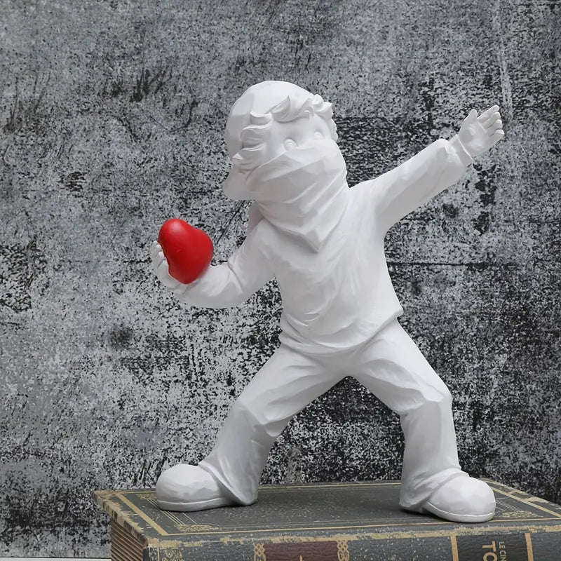 “Amour in Motion” — Resin Love Figure Sculpture