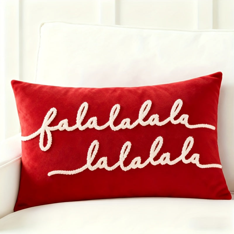 CozyHaven™ Falalala Farmhouse Christmas Throw Pillow Cover