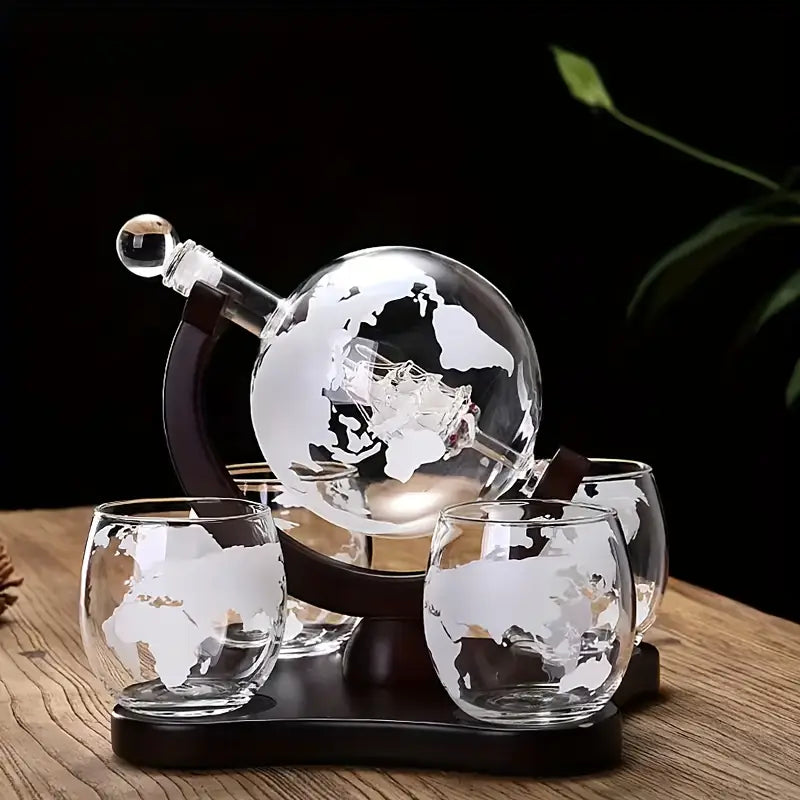 Celestial Sphere™ | Globe Whiskey Decanter Set