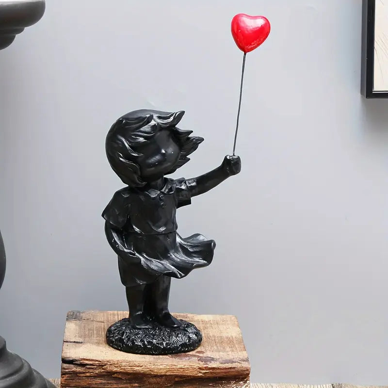 “Lifted” — Love Balloon Girl Figurine