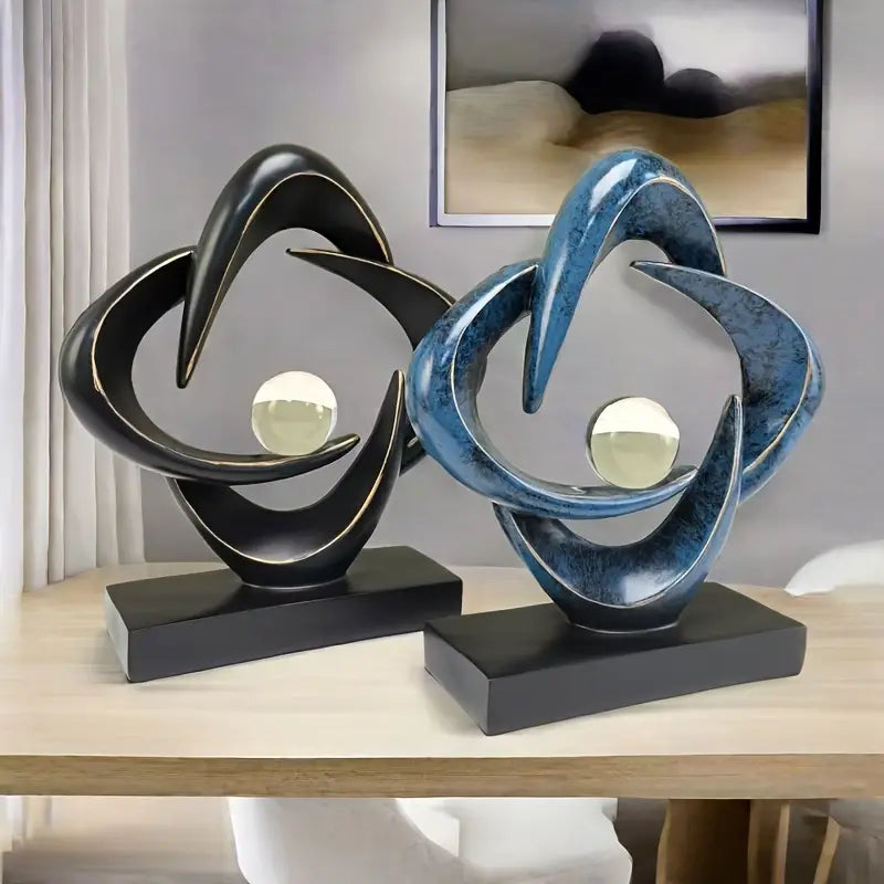 Opaline Horizon – Glossy Resin Art Sculpture