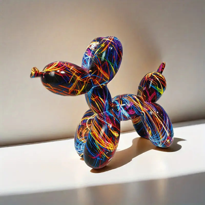 Graffiti Balloon Dog Sculpture