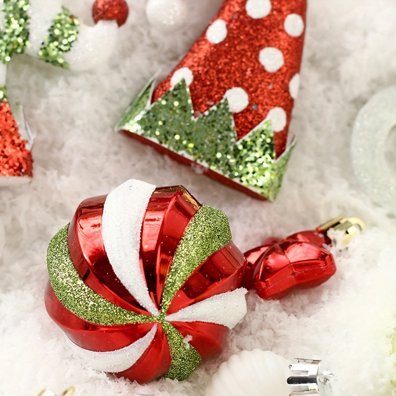 50-Piece Holiday Harmony Shatterproof Ornament Set