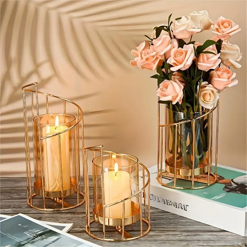 Linéa Doré™ - candle and flower holder
