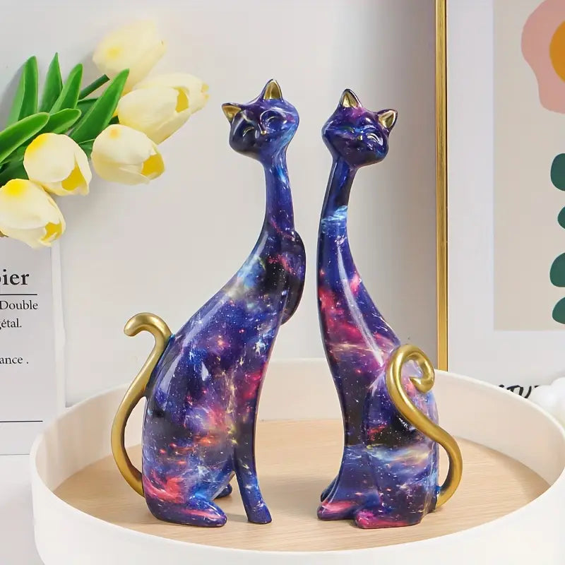 Félinéa – Cat Couple Sculpture