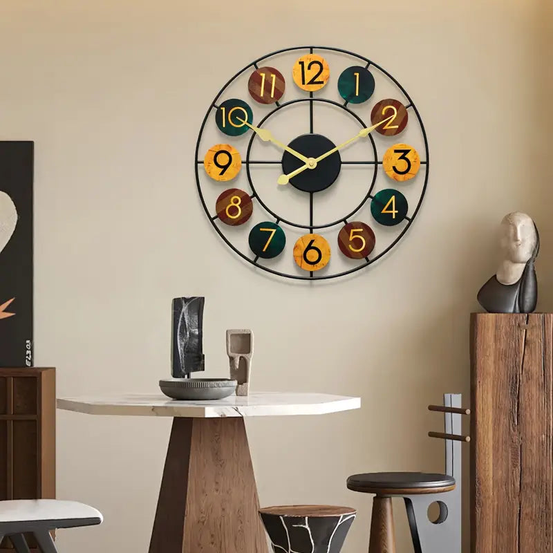 Chromora – Colorful Metal Hanging Cloc