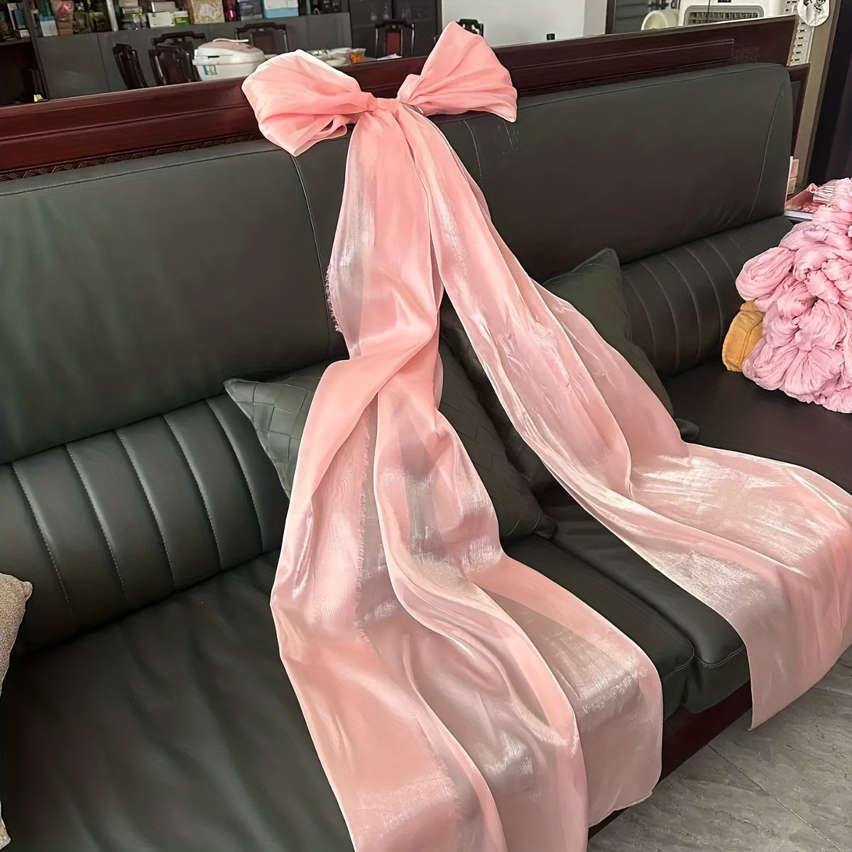 “Grandeur Bow” – 118-Inch Mesh Ribbon Set for Christmas Tree & Holiday Décor