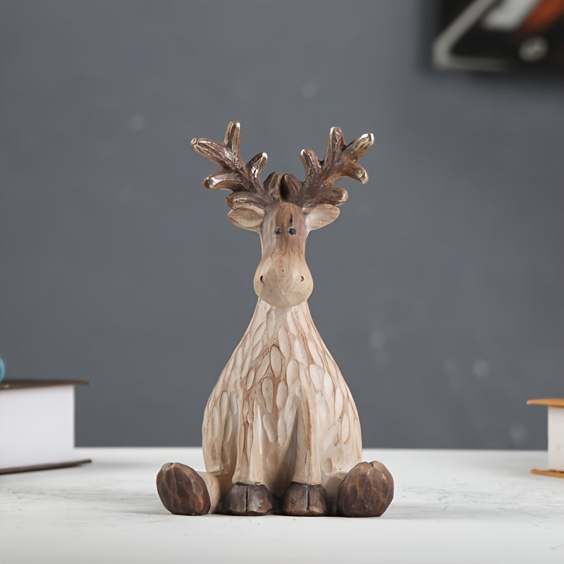TwinkleHoof™ Resin Reindeer with Orange Bristles