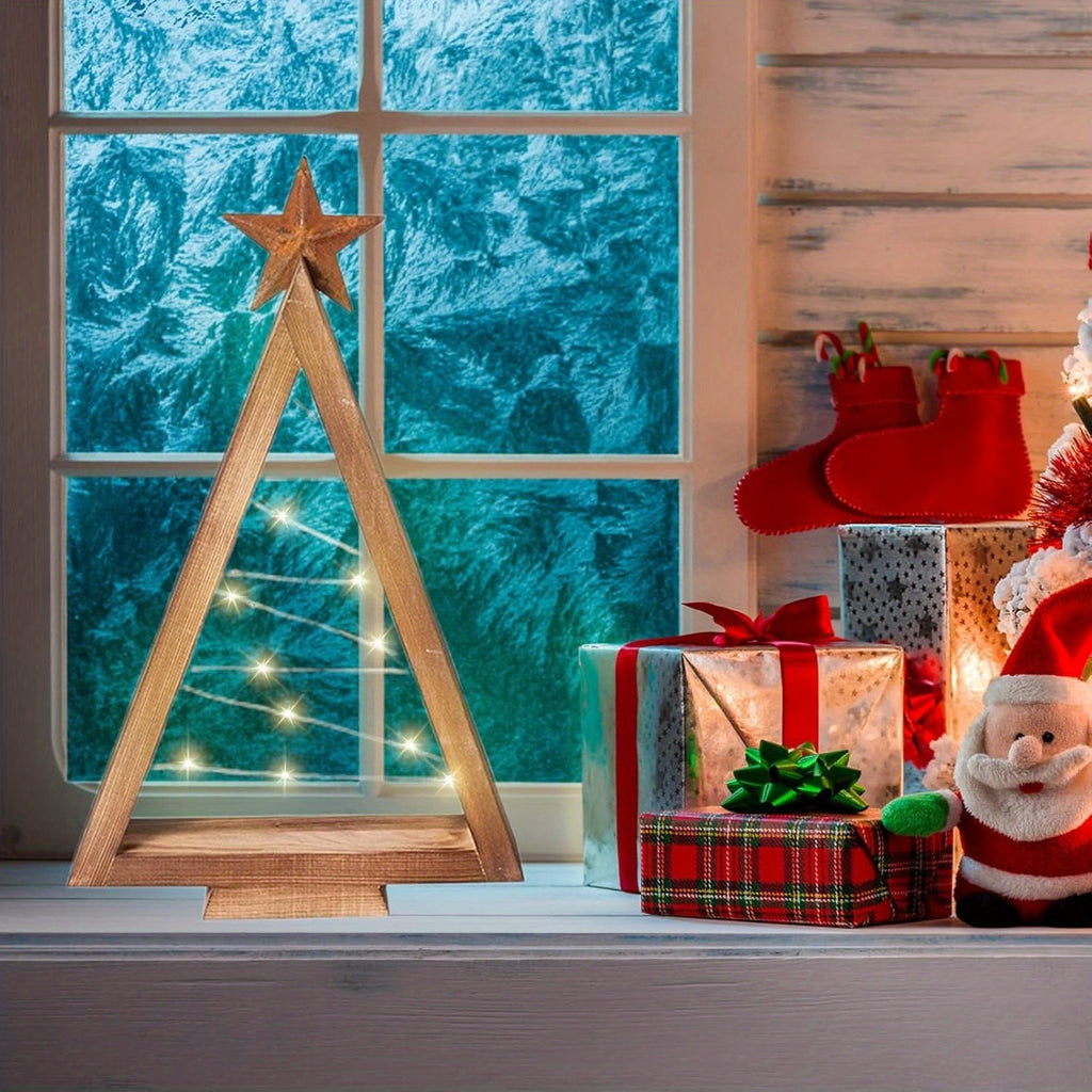 Rustic Glow LED Tabletop Trees