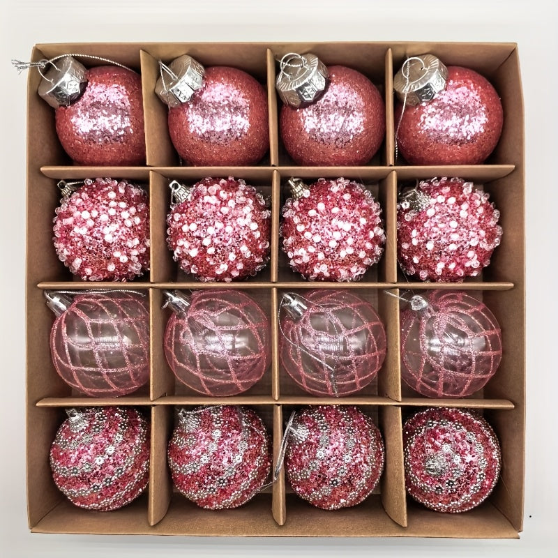 Evergreen Sparkle Ornaments – Multicolor Christmas Ball Set