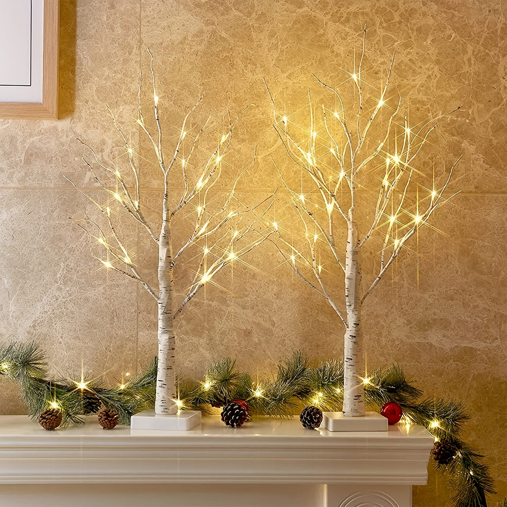 “Twinkle Birch Duo” – 2-Pack LED Birch Tree Lights