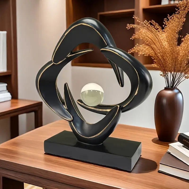 Opaline Horizon – Glossy Resin Art Sculpture