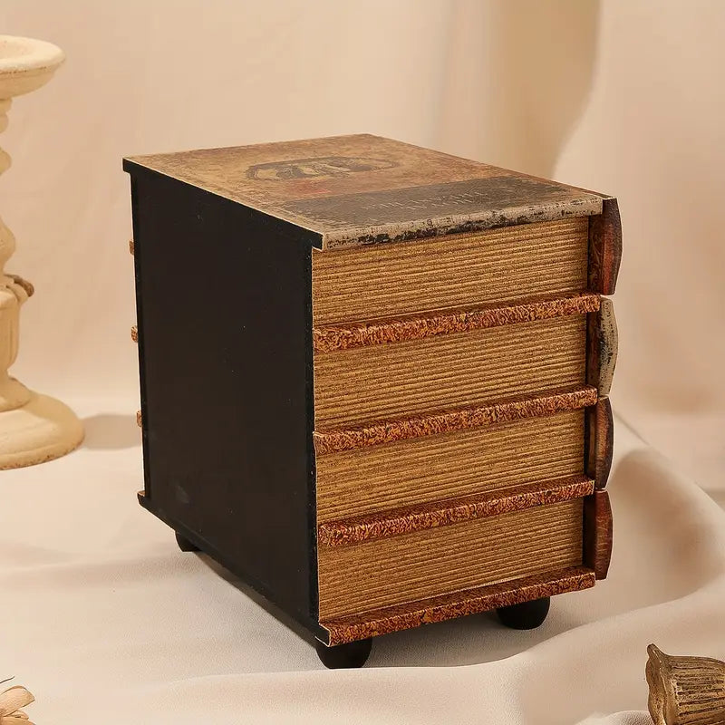 “The Archivist” — Vintage Book-Style Storage Box